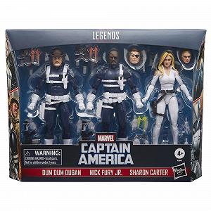 Фигурки Marvel Legends Series S.H.I.E.L.D. Ник Фьюри-младший, Шэрон Картер и Дум Дум Дуган synthetic.ua - Фото 1