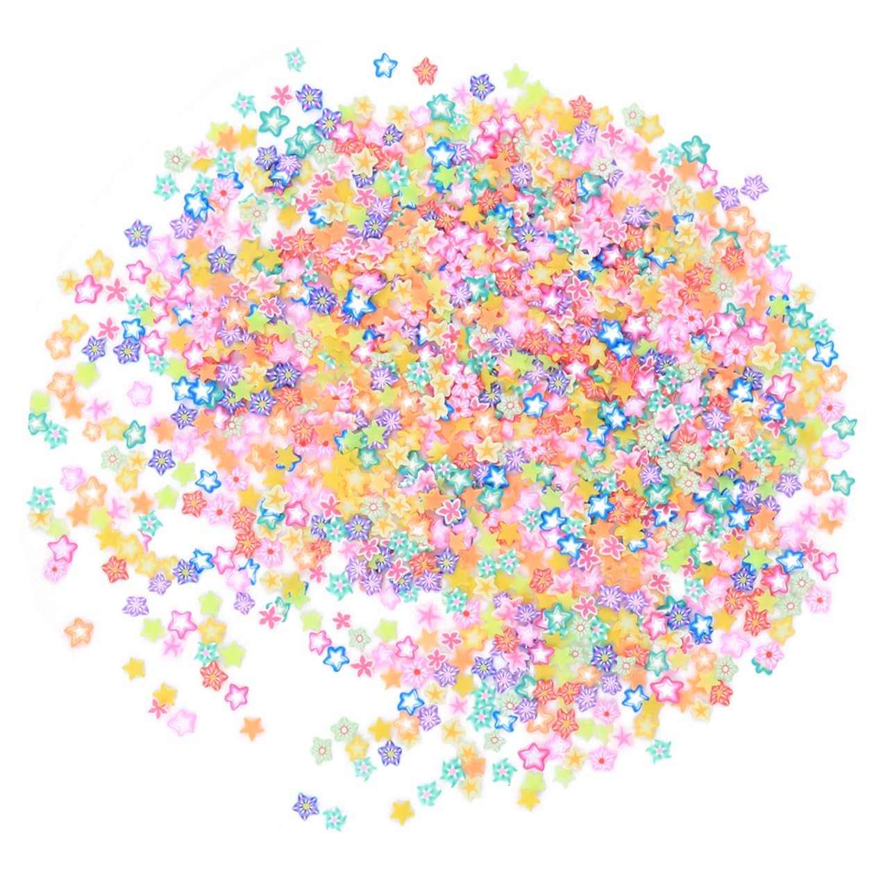 Стразы для ногтей FRCOLOR 2000 штук Полимерные диски Цветы Полимерные диски Мобильные аксессуары для телефонов DIY 3D Цветы для ногтей Наклейки для ногтей Смоляная подвеска Инструменты DIY для ногтей, фото №4