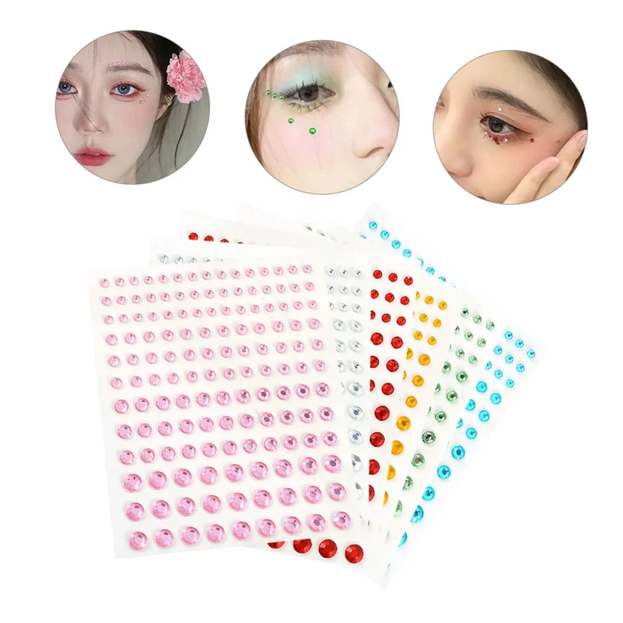 Наклейки Стрази Beavorty 12 аркушів Самоклеючі кристали, фото №5