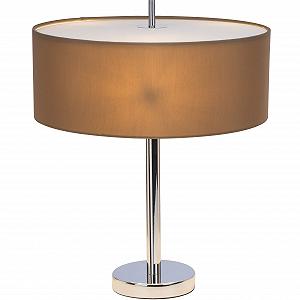 Настільна лампа Brilliant Andria Metal 90 Вт Chrome Light Brown - Фото 1