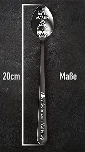 Ложка для морозива Geschenkfreude Персоналізована з гравіюванням Papa the Ice Cream Killer synthetic.ua - Фото 1