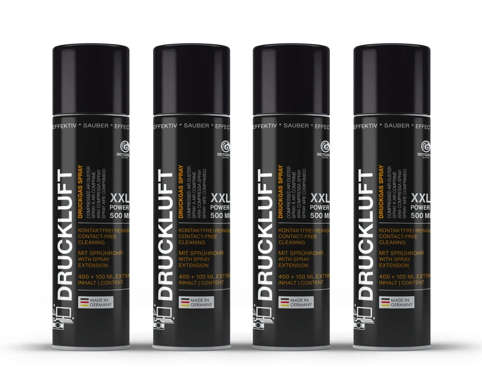 Стиснене повітря Octopus 4 x 500 мл, фото №1 Стиснене повітря Octopus 4 x 500 мл, фото №1