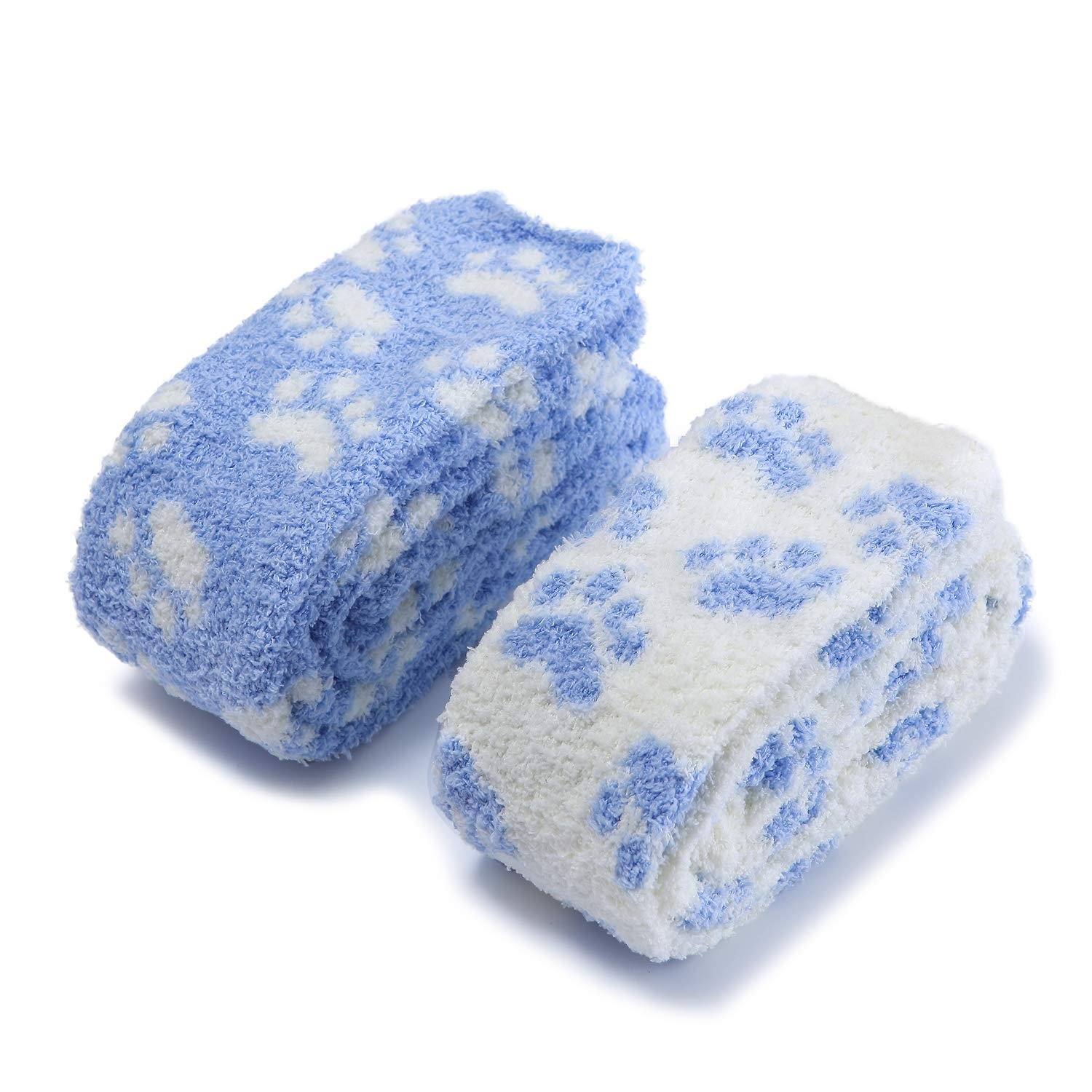 Гольфы LittleForBig Cute Animal Coral Velvet Thigh/Knee Long Paw Patten, 2 пары, фото №1