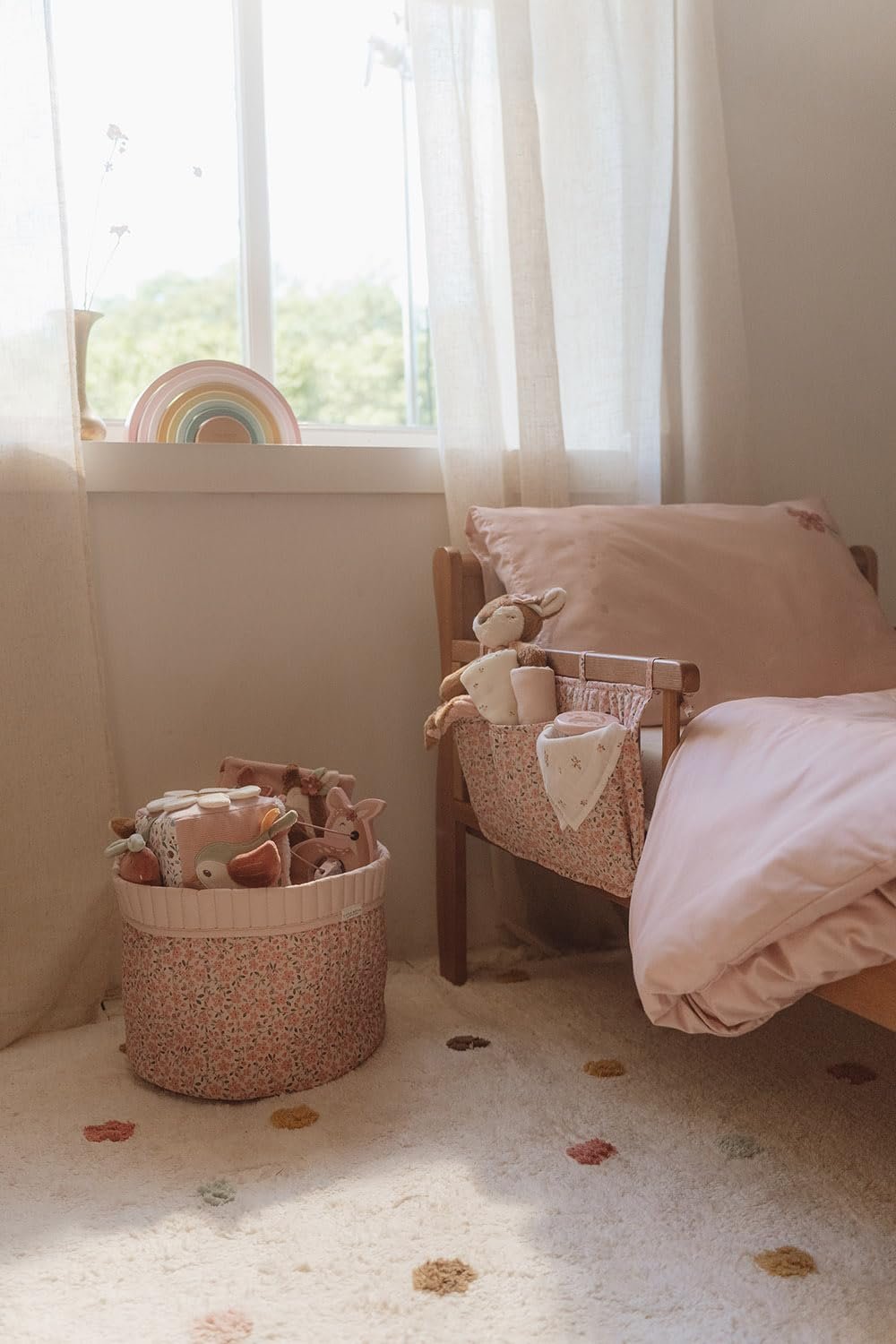 Органайзер для пеленального столика Little Dutch Fairy Garden TE31054031 Fairy Floral Круглая Большая Двусторонняя, фото №4