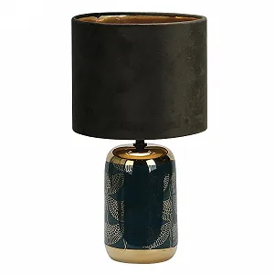 Настільна лампа Luxus Rome H 33 x Діаметр 18 E14 Кераміка Синій - Фото 1