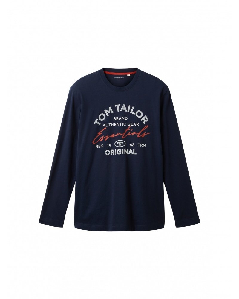 Футболка с длинными рукавами Tom Tailor 1037744-10668 Темно-синий XL, фото №5