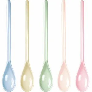 Ложка пластикова luckaide різнокольорова, 5 шт - Фото 1