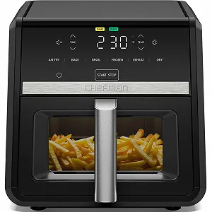 Мультипіч Chefman TurboFry 8.5 л 6-в-1 230°C XL Кошик з оглядовим вікном Чорна - Фото 1