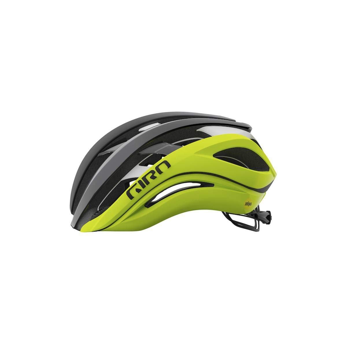 Шолом чоловічий Giro Aether Spherical Matte Black Fade/Highlight Yellow, M, фото №1