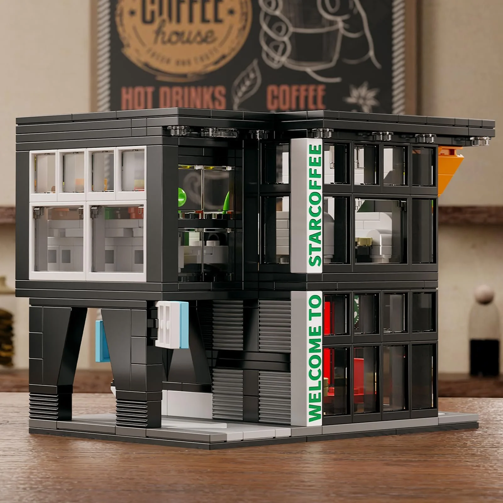 Конструктор Кафе HIGH GODO City, 581 деталь, фото №6