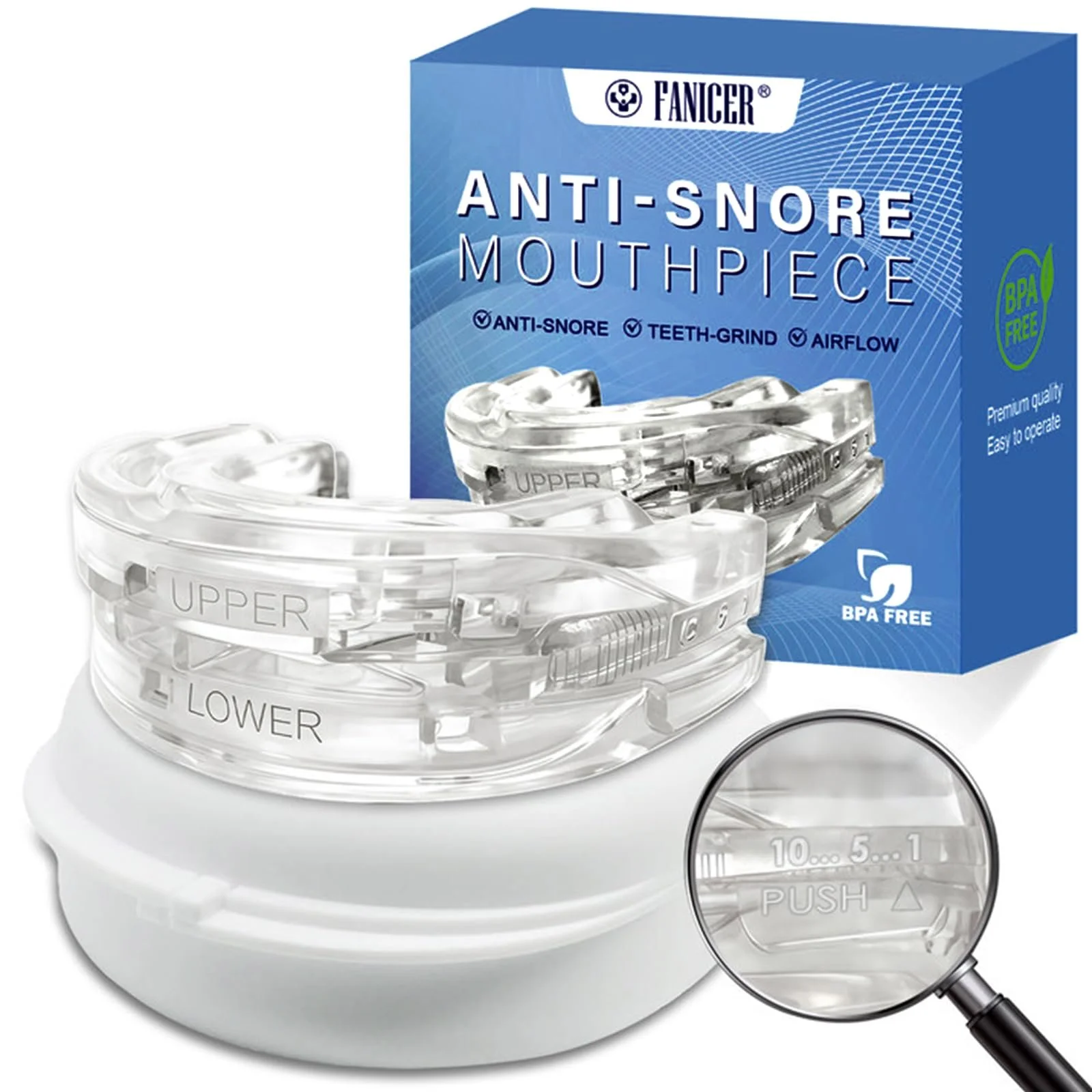 Капа от храпа, прозрачная, фото №1