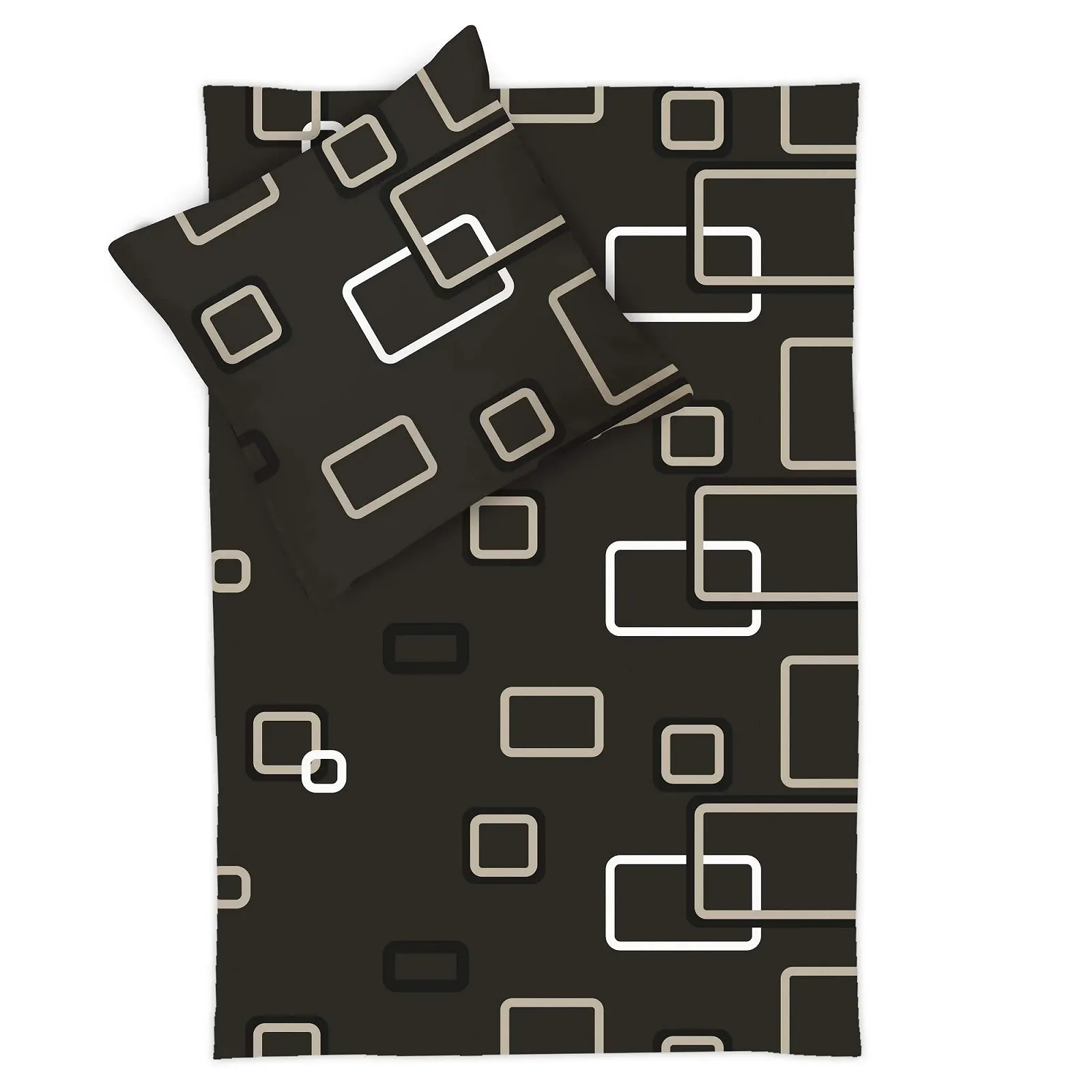 Постільна білизна Beautissu Noa 155 x 220 см Набір з 4 предметів 100% бавовна з блискавкою, фото №8