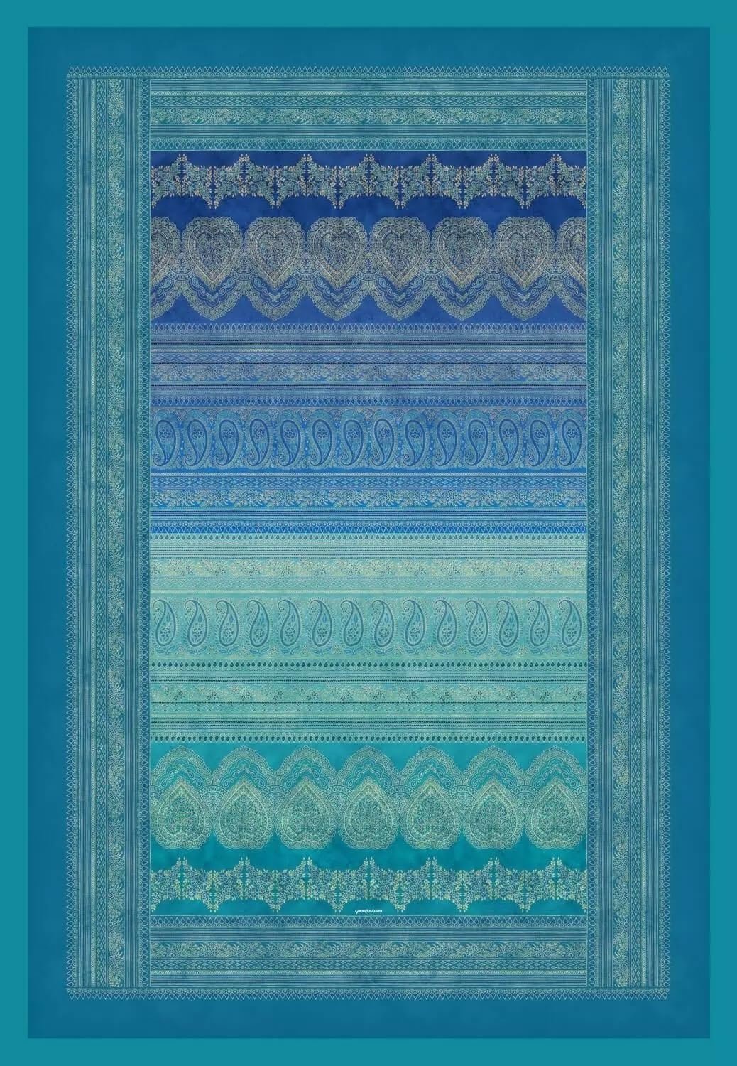 Одеяло Bassetti хлопок бирюзовый размер 135x190 см, фото №1