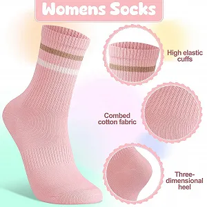 Носки Женские Разноцветные Полосатые 4-7 synthetic.ua - Фото 1