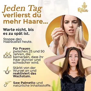 Спрей Ritalia для роста волос с Saw Palmetto, сыворотка для роста волос для мужчин и женщин, DHT-блокатор, 3 месяца лечения против выпадения волос synthetic.ua - Фото 1