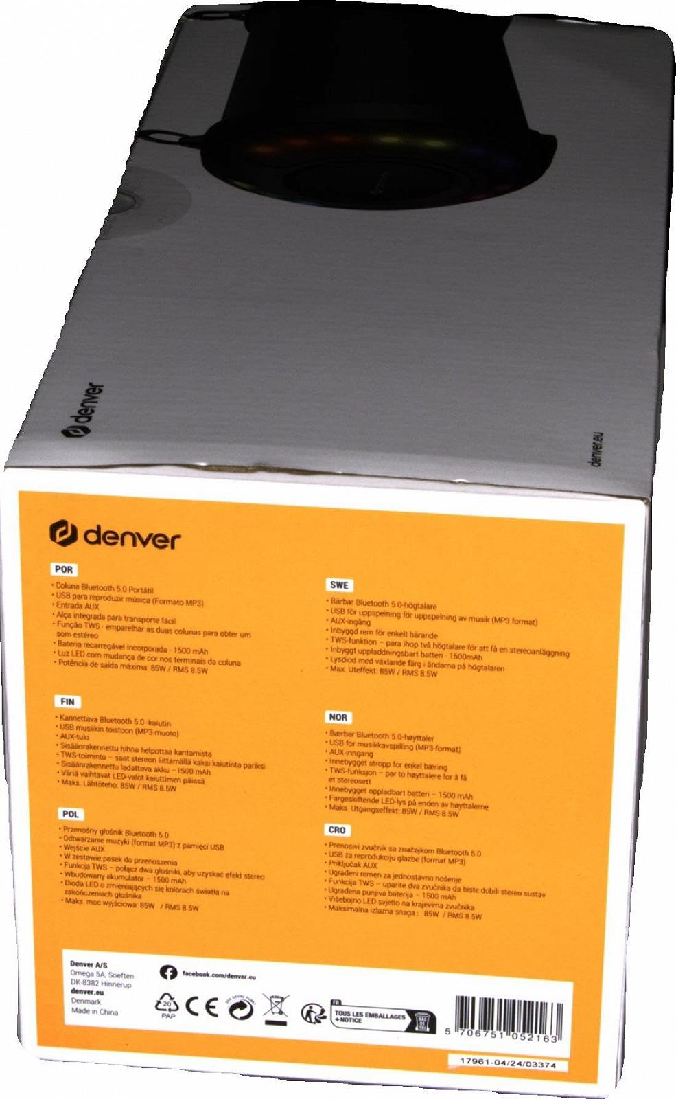 Bluetooth Speaker Denver BTG-212, фото №7