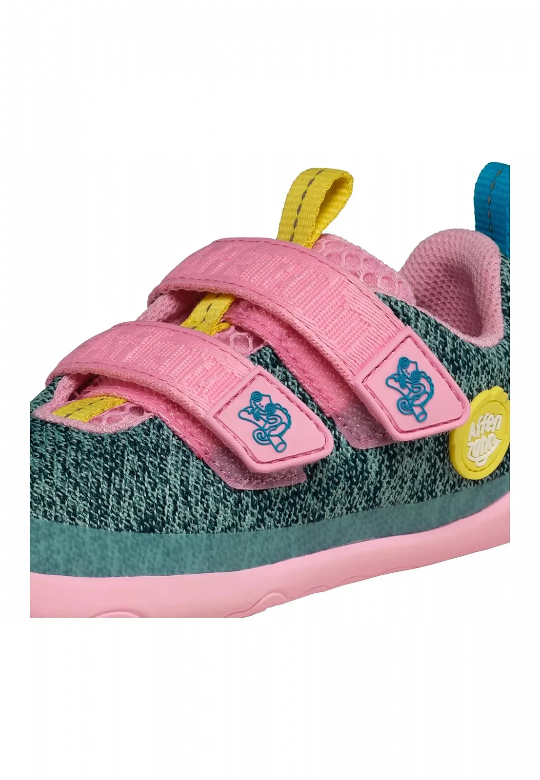 Обувь для босоножек Affenzahn Knit Happy с застежкой, веганская, нескользящая, гибкая, светоотражающая, особо легкая, размер 21-32, фото №8