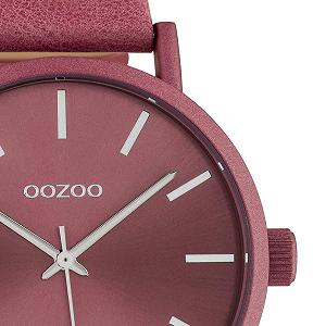 Женские часы Oozoo Кожаный ремешок 42 мм Colours of Oozoo Unicolour Пыльно-розовый C10449 synthetic.ua - Фото 1