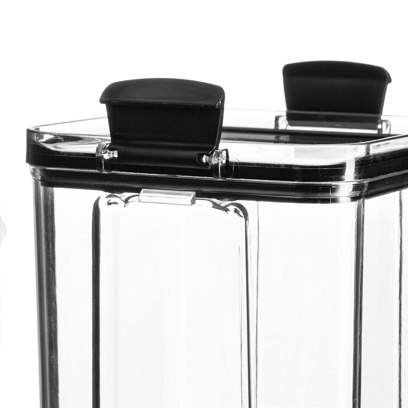 Ємності для зберігання Argon Tableware 1.8 л Набір із 3 шт. Прозорі Герметичні Багаторазові Штабельовані для заморозки ланч-бокси Чорний, фото №4 Ємності для зберігання Argon Tableware 1.8 л Набір із 3 шт. Прозорі Герметичні Багаторазові Штабельовані для заморозки ланч-бокси Чорний, фото №4