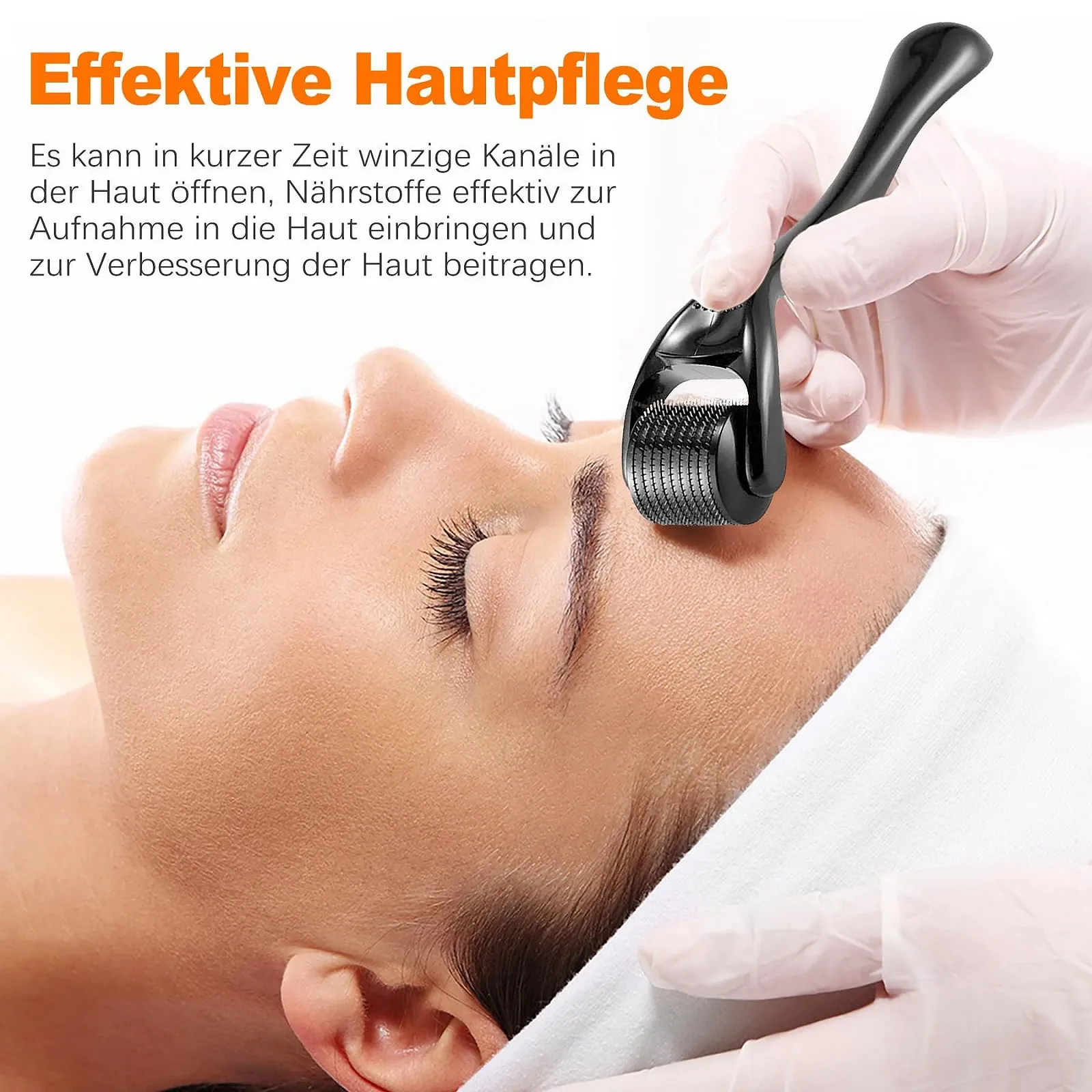 Дермаролер OioTuyi 0,5 мм для бороди та волосся, мікроголковий ролик, фото №3