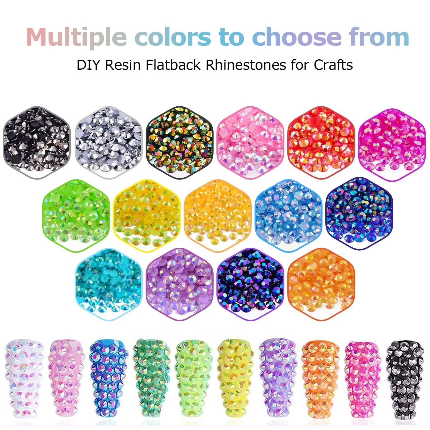 Стразы Смола SS10 3 мм, цвет Jet, фото №5