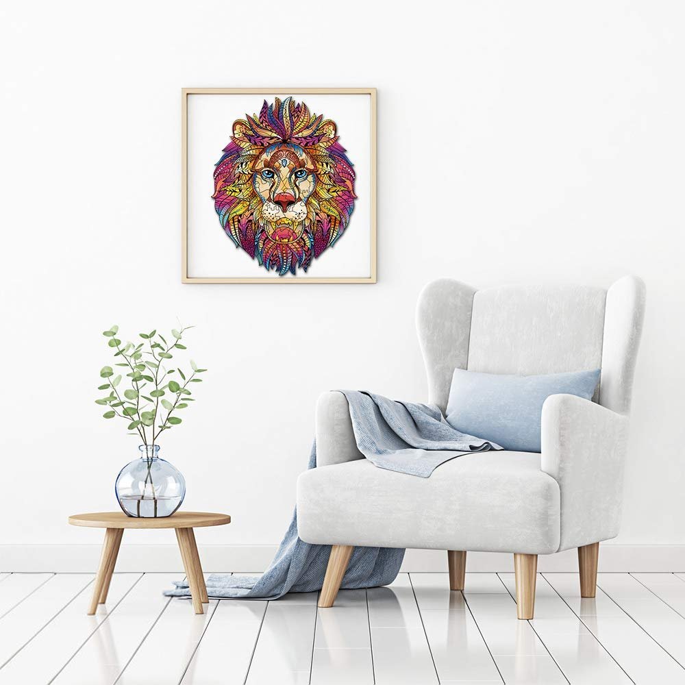 Пазл TOLOYE Lion 100 деталей Деревянный 16 x 26.3 см, фото №5