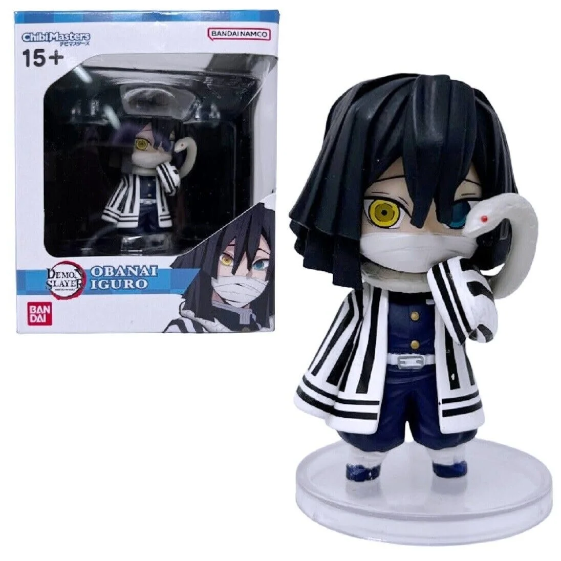 Аниме-фигурка Bandai Chibi Masters Demon Slayer VE78436 Obanai Iguro 8 см, фото №6