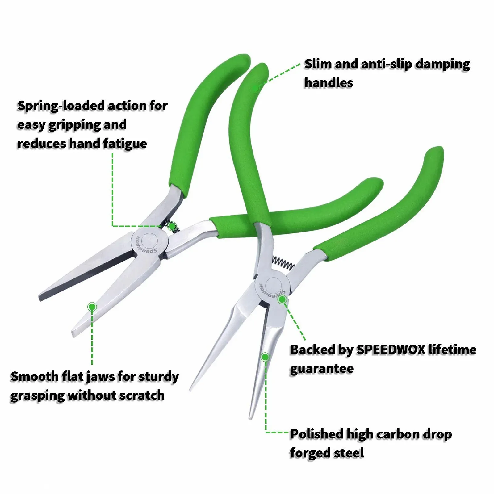 Набор плоскогубцев SPEEDWOX для обработки металла, 3 шт: длинногубцы, плоскогубцы, кусачки с внешней пружиной для изготовления металлических 3D моделей, фото №3 Набор плоскогубцев SPEEDWOX для обработки металла, 3 шт: длинногубцы, плоскогубцы, кусачки с внешней пружиной для изготовления металлических 3D моделей, фото №3