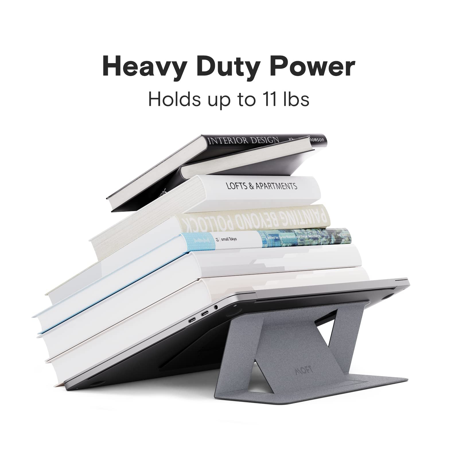 Підставка для ноутбука MOFT, складана з 2 регульованими кутами, покращує поставу, сумісна з MacBook Air, MacBook Pro 11-16 дюймів, самоклеюча, срібна, фото №5 Підставка для ноутбука MOFT, складана з 2 регульованими кутами, покращує поставу, сумісна з MacBook Air, MacBook Pro 11-16 дюймів, самоклеюча, срібна, фото №5