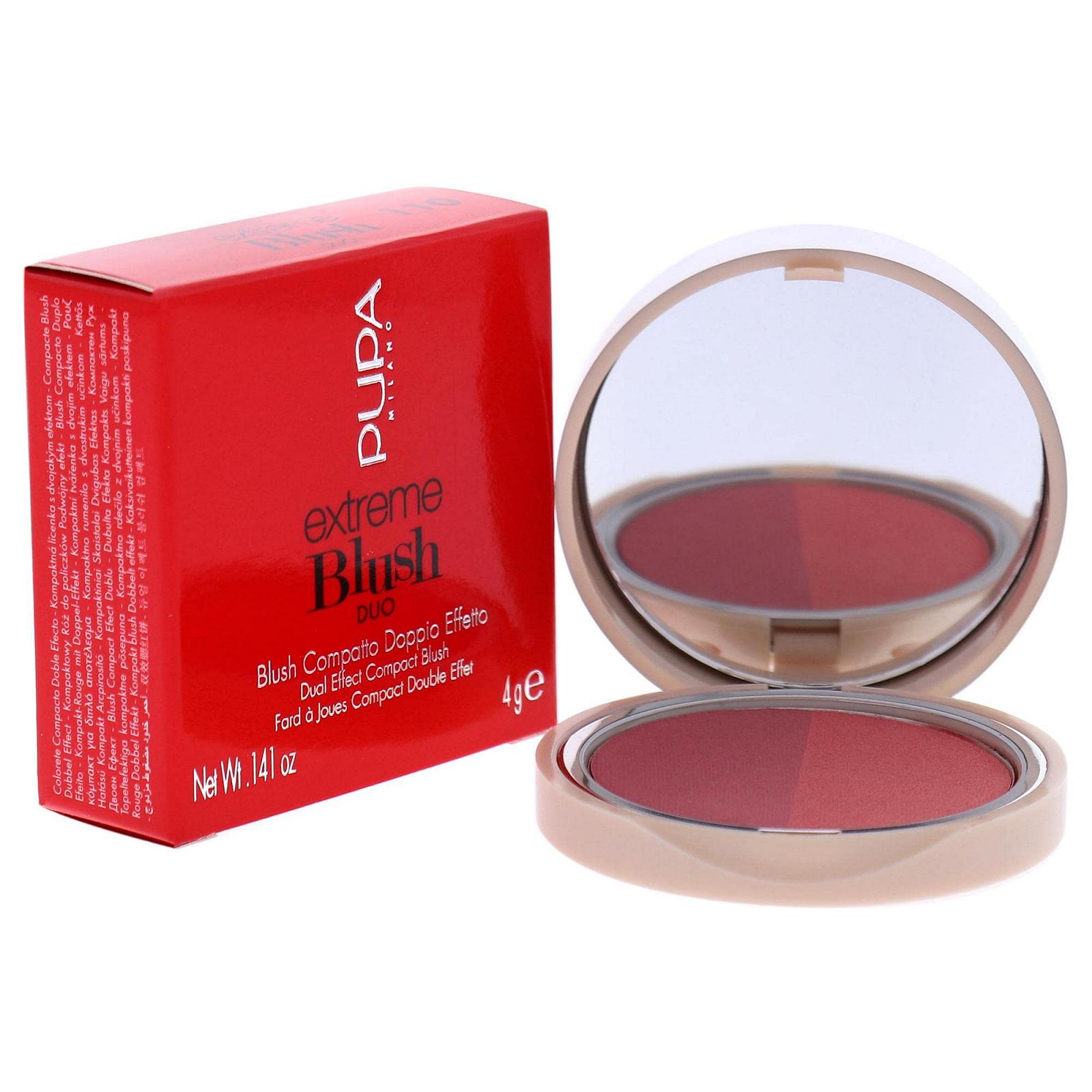 Рум'яна Pupa Milano Extreme Blush Duo 110 Radiant Amaranth Glow Watermelon для жінок 4 г, фото №3