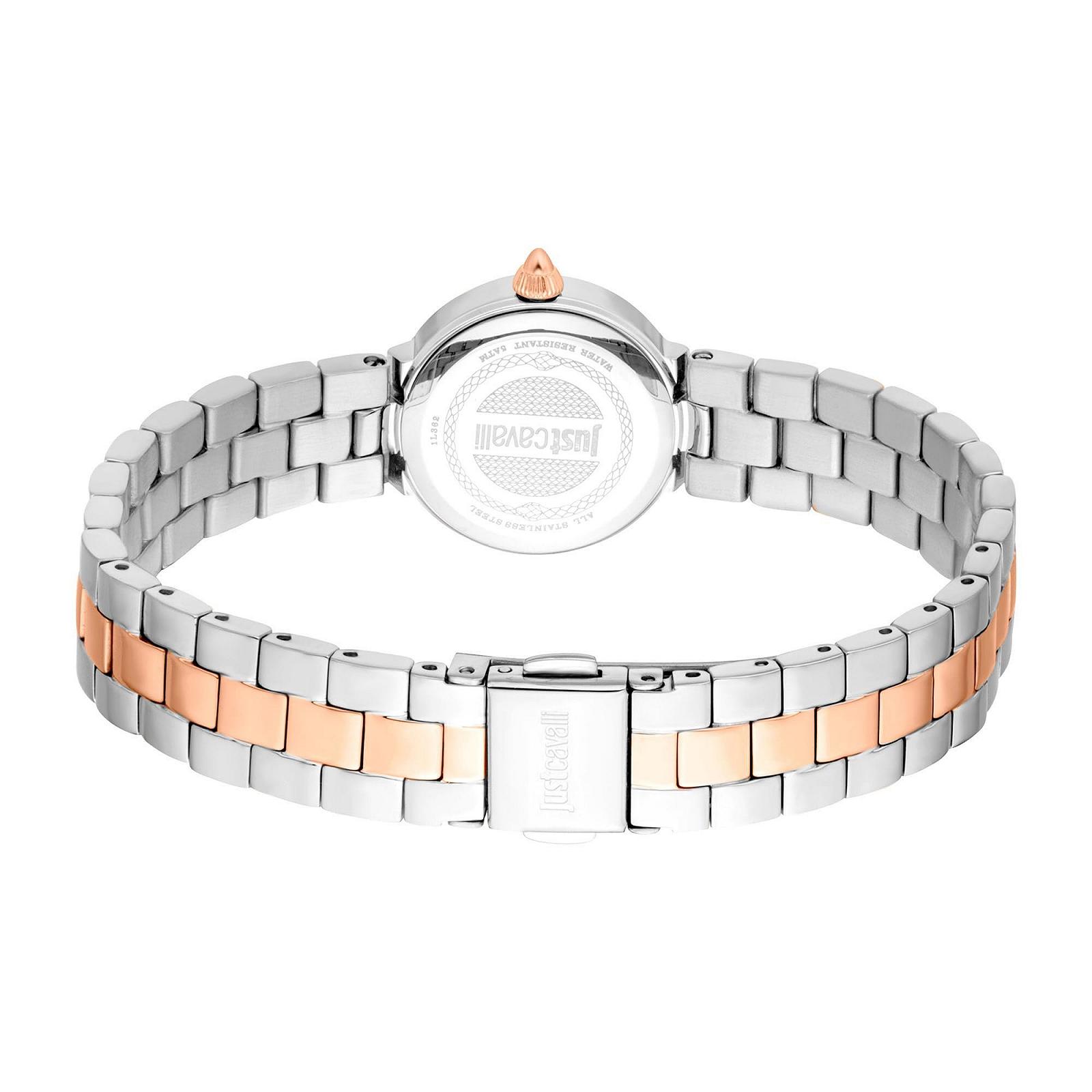 Женские аналоговые кварцевые часы Just Cavalli JC1L362M0095 с ремешком из нержавеющей стали, серый металлик, Fashion, фото №3