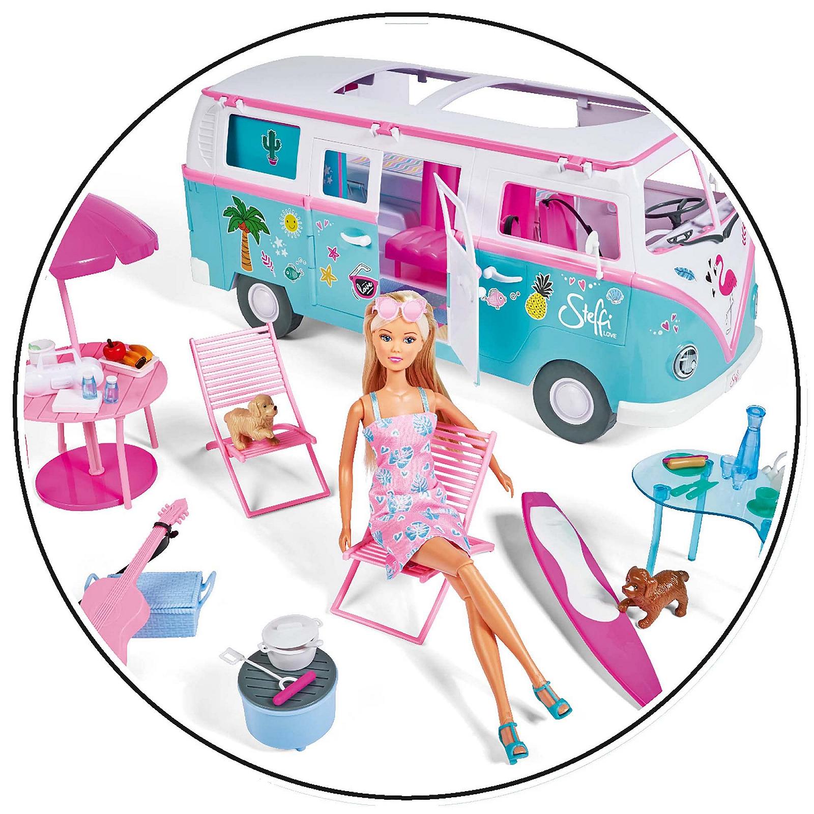 Кукла Кемпер Simba Steffi Love Hawaii 105733523 с шарнирным кемпером, включая кухню / зону отдыха / кровать / стол и множество аксессуаров, 51 см, 29 см, от 3 лет, фото №12 Кукла Кемпер Simba Steffi Love Hawaii 105733523 с шарнирным кемпером, включая кухню / зону отдыха / кровать / стол и множество аксессуаров, 51 см, 29 см, от 3 лет, фото №12