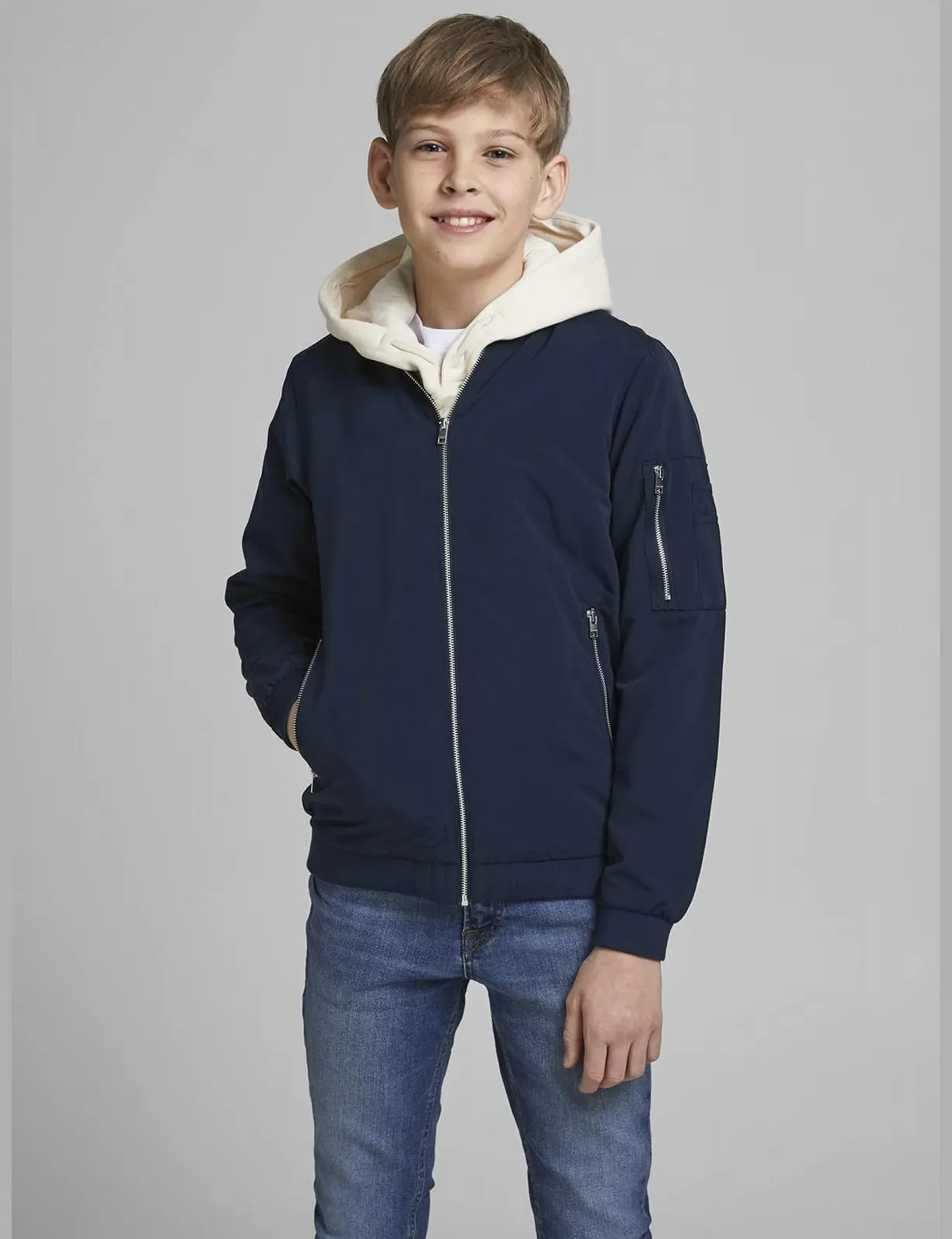 Бомбер JACK & JONES Jungen Jjerush Bomber Noos Mni Куртка, фото №3 Бомбер JACK & JONES Jungen Jjerush Bomber Noos Mni Куртка, фото №3