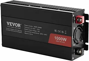 Аккумуляторный инвертор VEVOR SGPE-1000W / 12В/230В / 1000Вт / USB-C / Черный цена на synthetic.ua - Фото 1 Аккумуляторный инвертор VEVOR SGPE-1000W / 12В/230В / 1000Вт / USB-C / Черный synthetic.ua - Фото 1