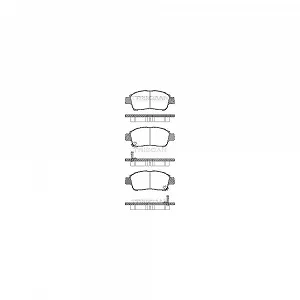 Комплект тормозных колодок TRISCAN 8110 13019 для TOYOTA передний мост - Фото 1