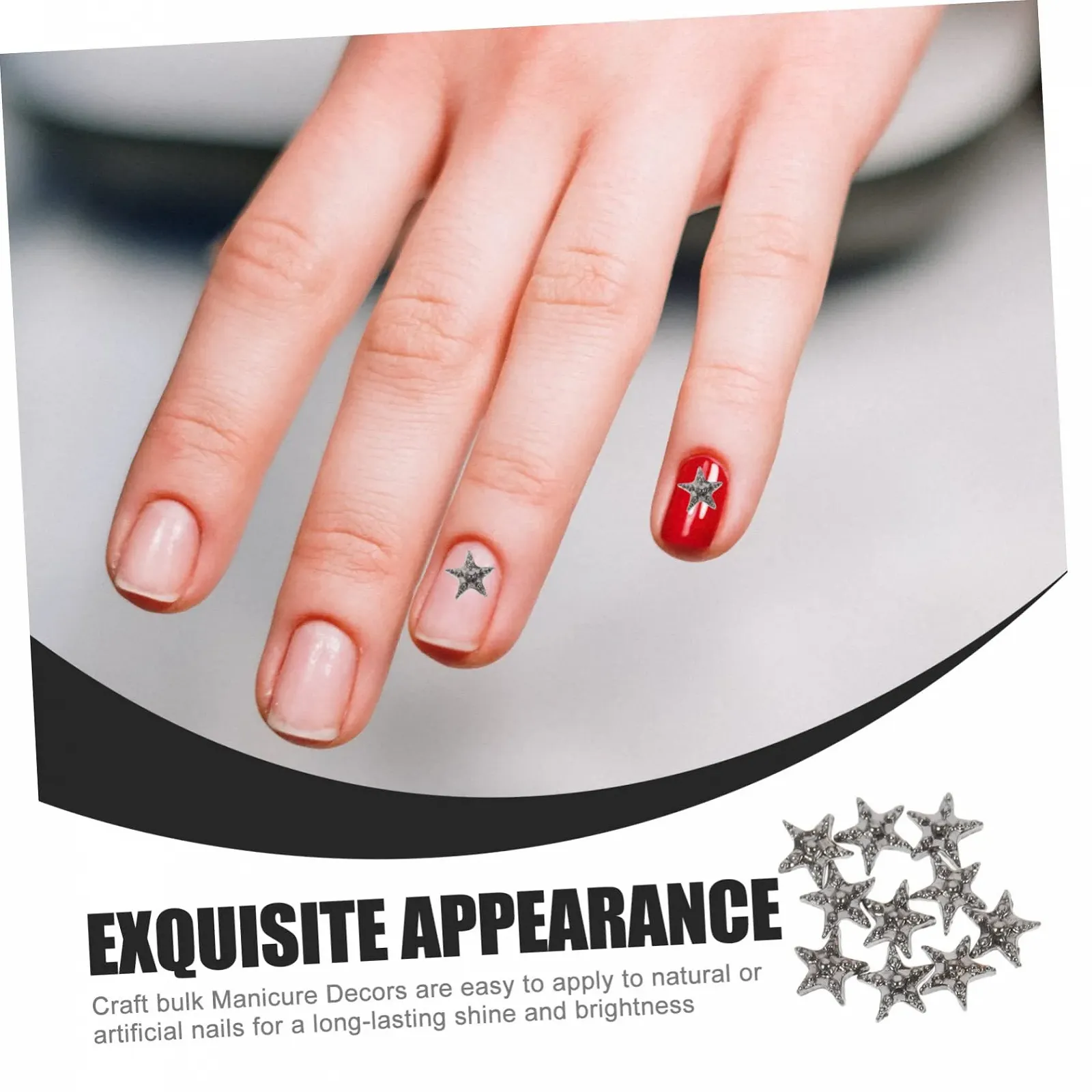 WOONEKY Набор украшений для ногтей, 30 шт., подвески для ногтей, крестики, аксессуары для ногтей, стразы, DIY аксессуары, сплав, плоские, фото №9