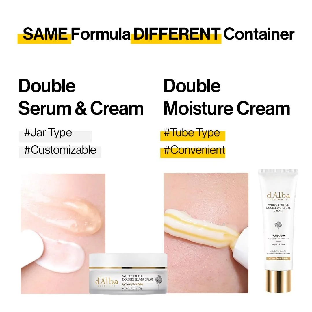 Крем-сыворотка d'alba Italian White Truffle Double Serum & Cream Интенсивный уход 2-в-1 для упругости и сияния 60 мл (Тюбик), фото №9 Крем-сыворотка d'alba Italian White Truffle Double Serum & Cream Интенсивный уход 2-в-1 для упругости и сияния 60 мл (Тюбик), фото №9