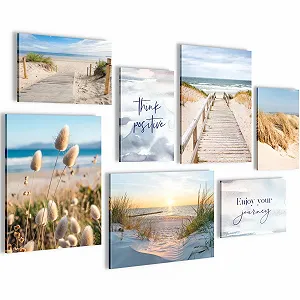 Картини для стін Novart Beach Sea Boho N034771b Набір 7 шт. - Фото 1