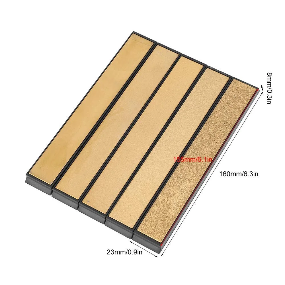 Ручная точилка для ножей Набор алмазных камней 5 шт. титановое напыление 80-2000 Grit, фото №6