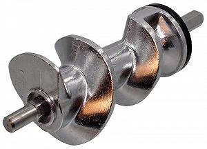 Шнек мясорубки L128 D1 7mm квадрат D2 8mm наружный шестигранник пластиковая втулка synthetic.ua - Фото 1