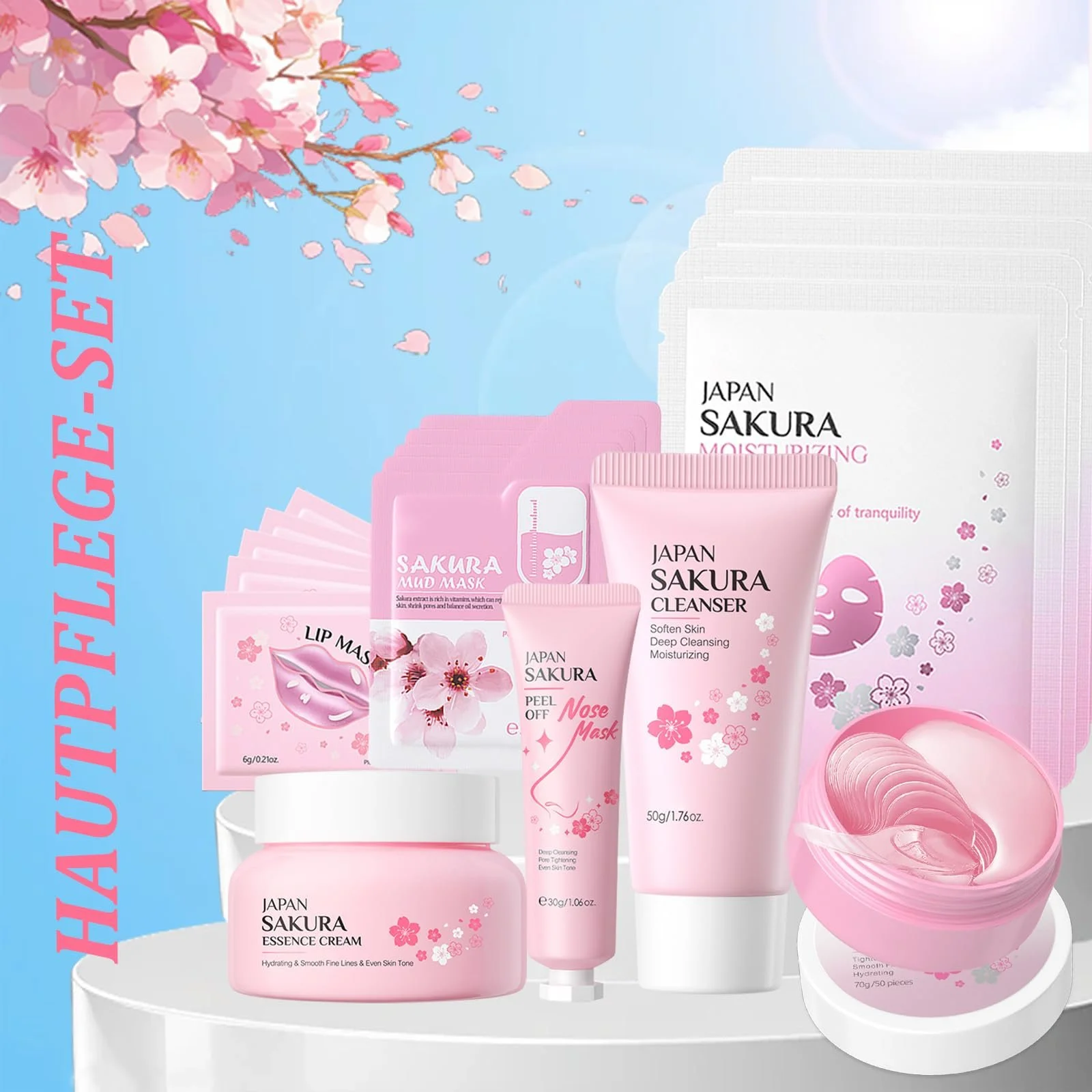 Набір для догляду за шкірою Sakura, 19 шт, фото №3