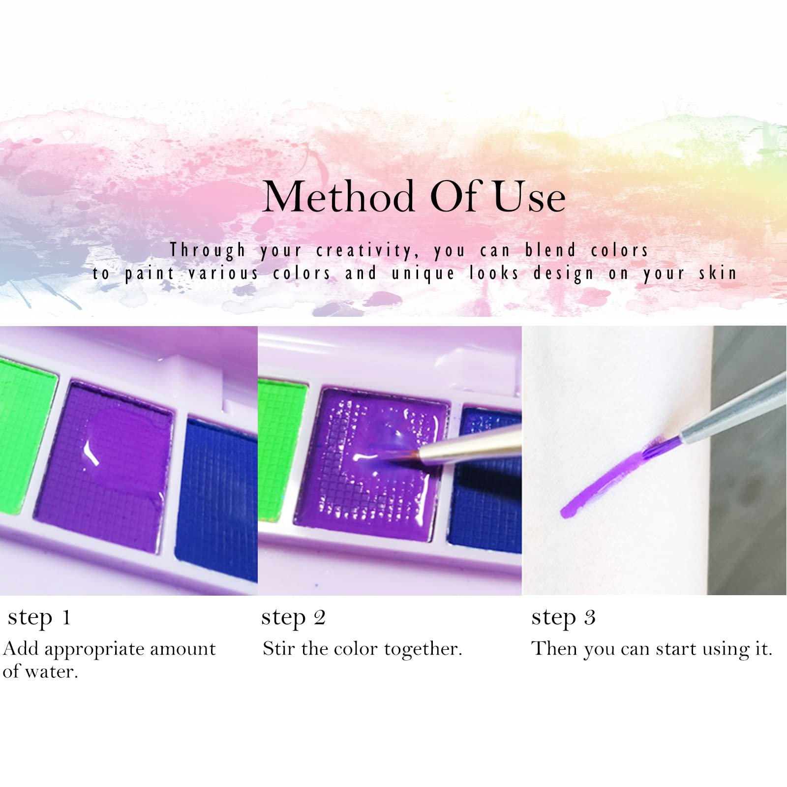 Палітра тіней KYDA 8 кольорів UV Glow, фото №7