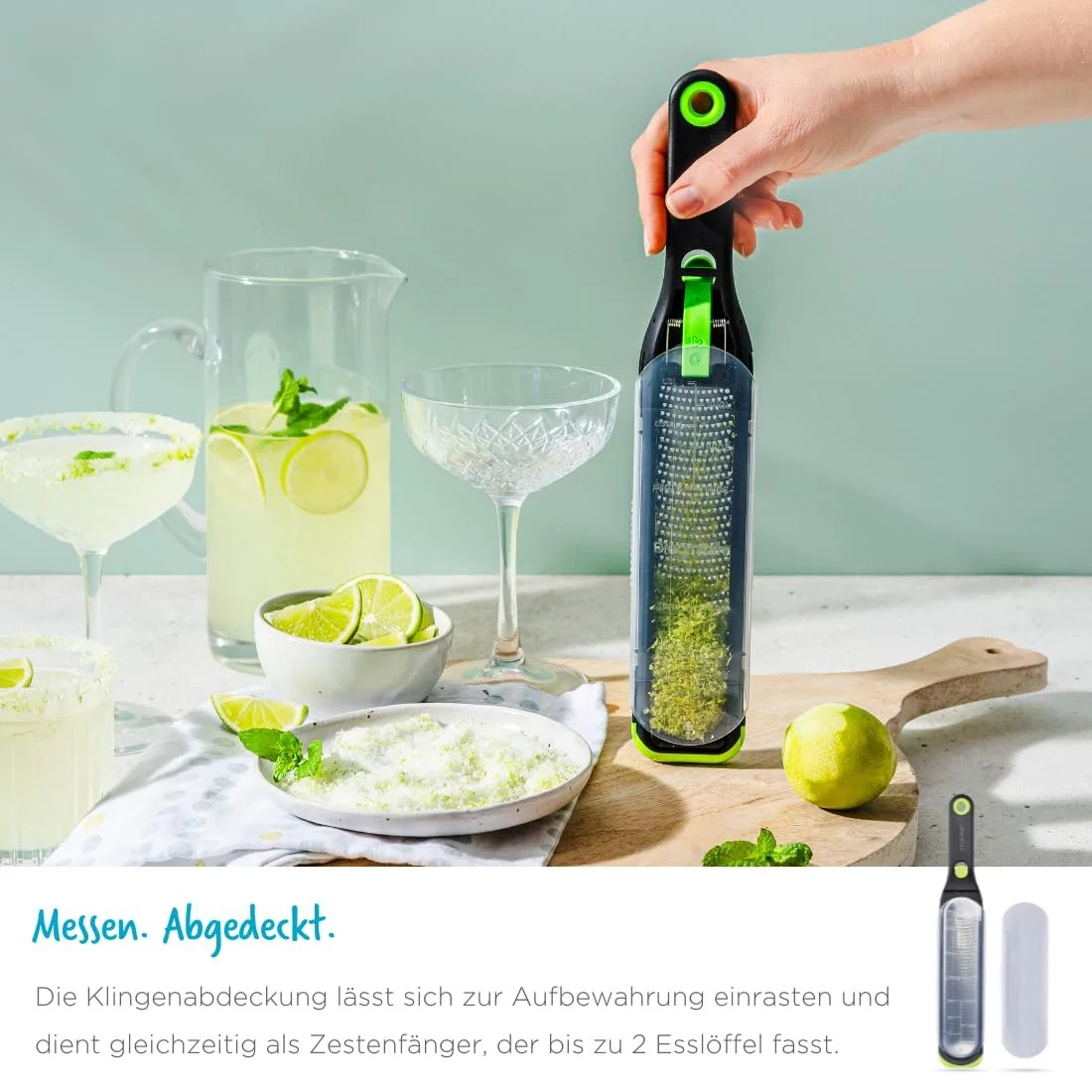 Терка Dreamfarm OZEST Self-Cleaning, 32 см, нержавіюча сталь, з функцією самоочищення, лезо з нержавіючої сталі, фото №8