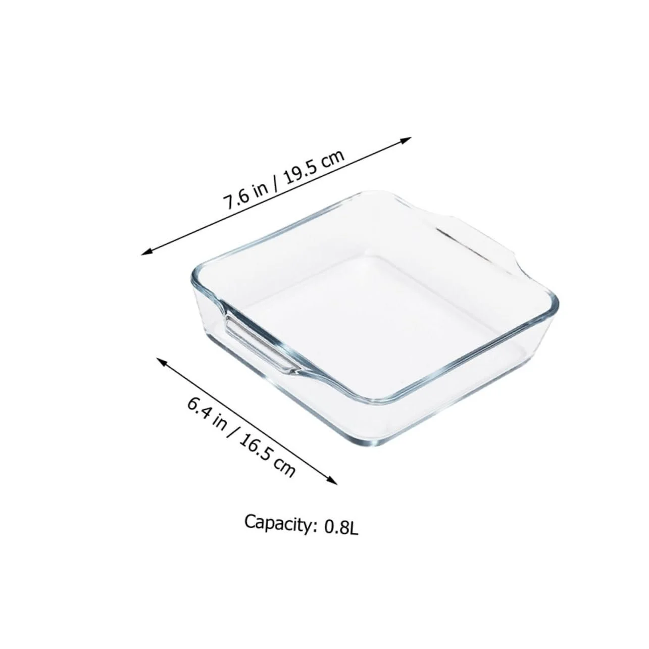 Форма для запікання SOLUSTRE скляна з подвійними термостійкими ручками Овальна, фото №2