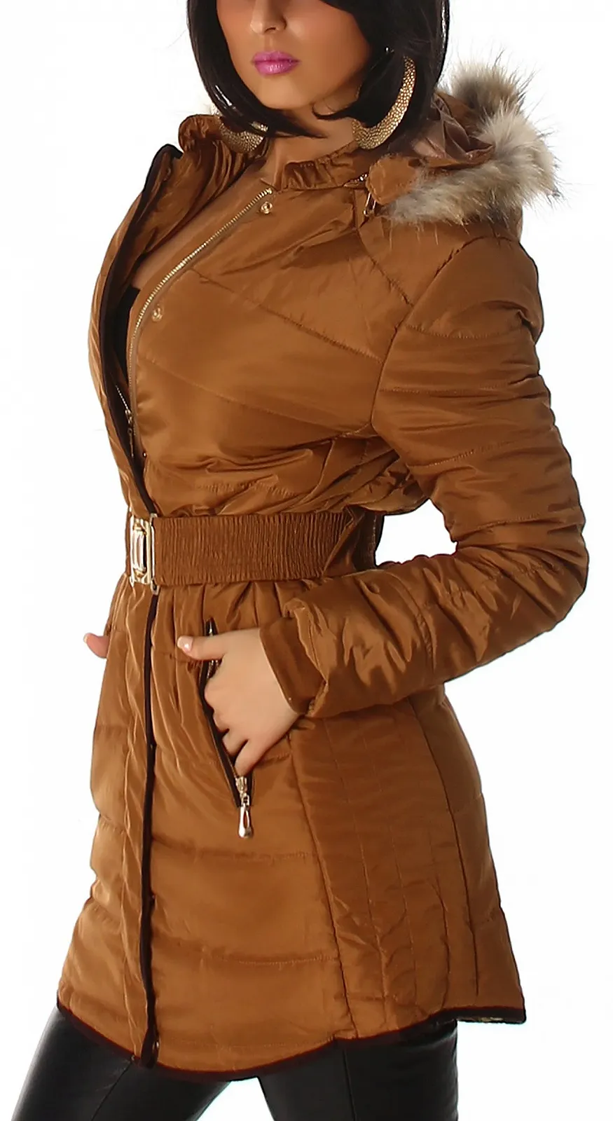 Куртка Jela London Короткая стеганая CAPUCHON со съемным капюшоном, фото №4