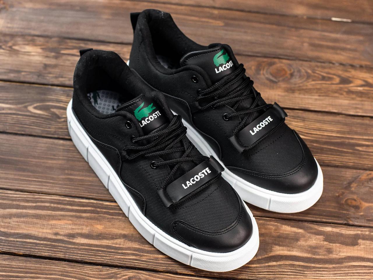 Кросівки Lacoste Street Style Black-White, фото №4