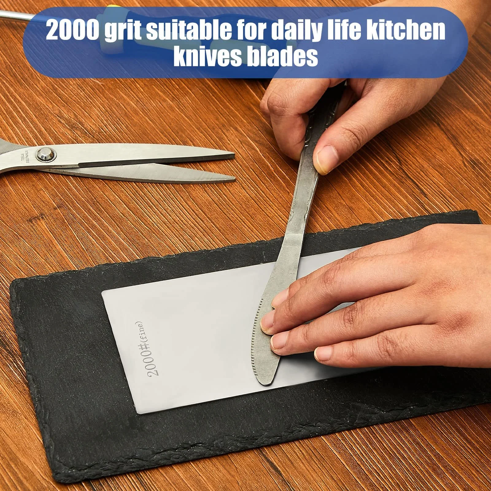 Точильний камінь Zhehao Diamond алмазний для кухні 1000/2000/3000 гріт, фото №4