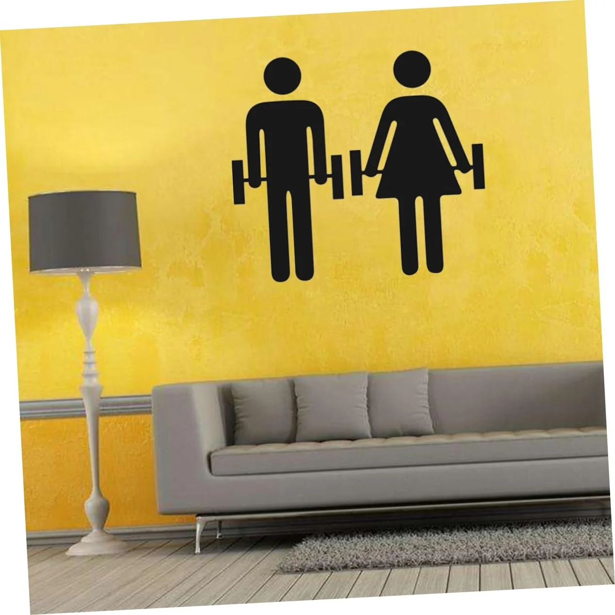 Наклейка на стену UPKOCH Фитнес для спортзала 3 штуки, фото №3