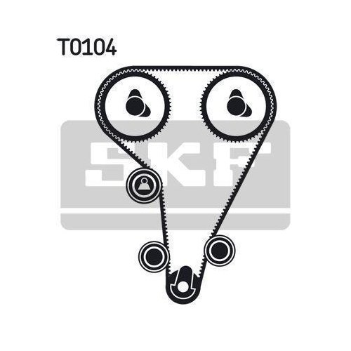 Водяний насос + комплект ременя ГРМ SKF VKMC 04212 для FORD, фото №2