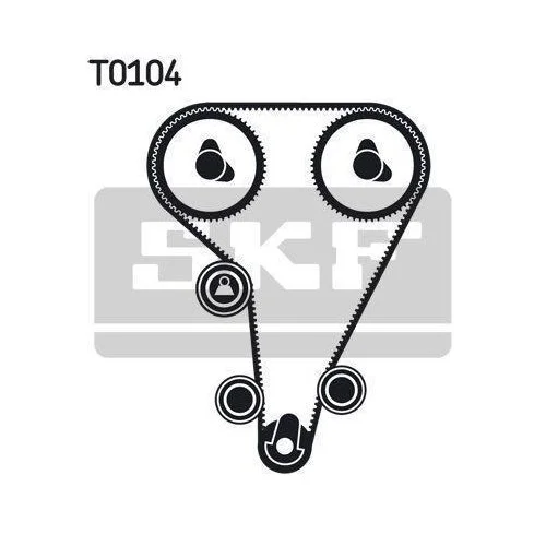 Водяний насос + комплект ременя ГРМ SKF VKMC 04212 для FORD, фото №2